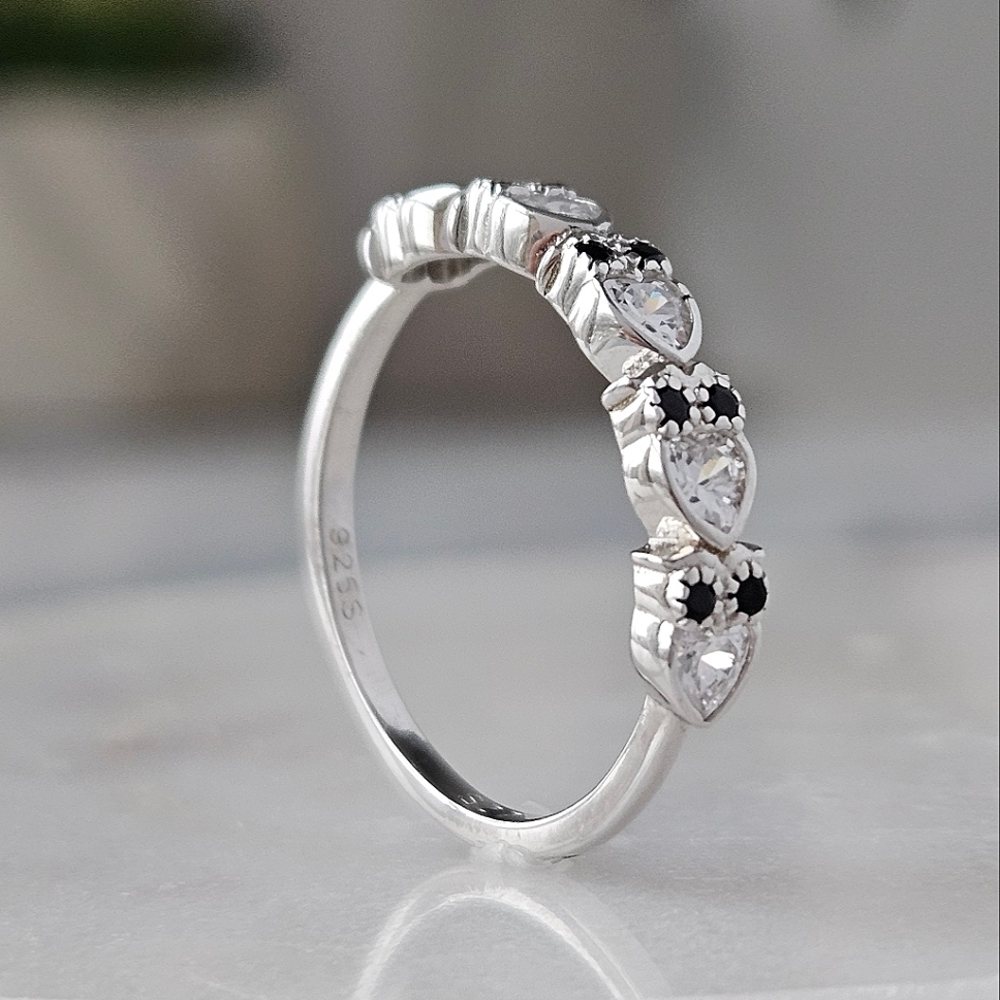 Owl band Ring, 925 Sterling Silver Charmed Aroma Size 7